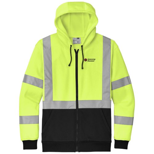 ANSI 107 Class 3 Heavy-Duty Fleece Full-Zip Hoodie