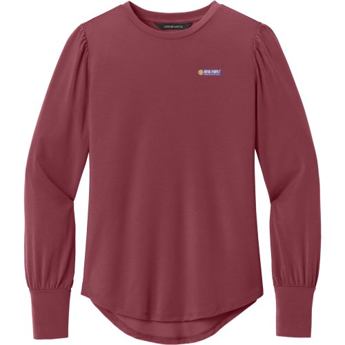 Mercer+Mettle Ladies Stretch Jersey Long Sleeve Blouson Top