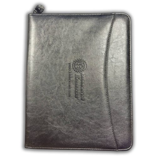 LE Zipper Leather Portfolio