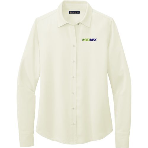 Brooks Brothers Ladies Full-Button Satin Blouse